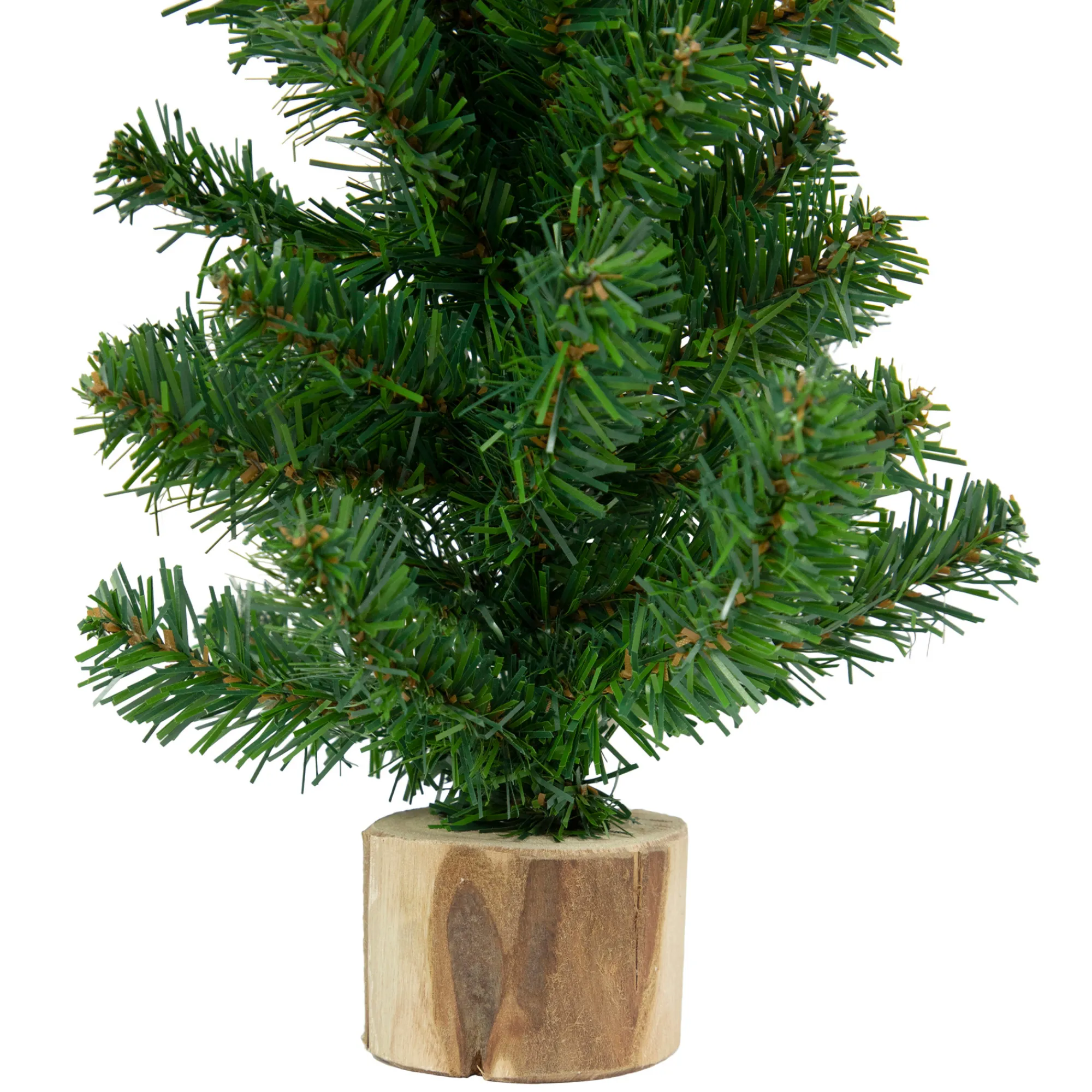 Northlight Unlit-15" Alpine Slim Artificial Christmas Tree With Wood Base - Unlit