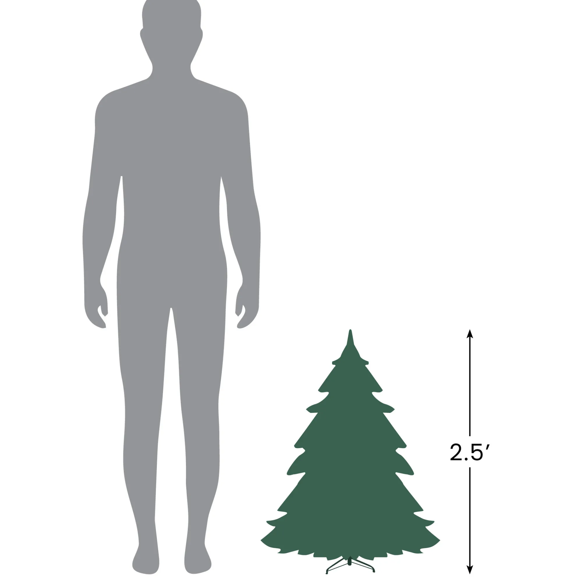Northlight Unlit-28" Balsam Pine Medium Artificial Christmas Tree - Unlit