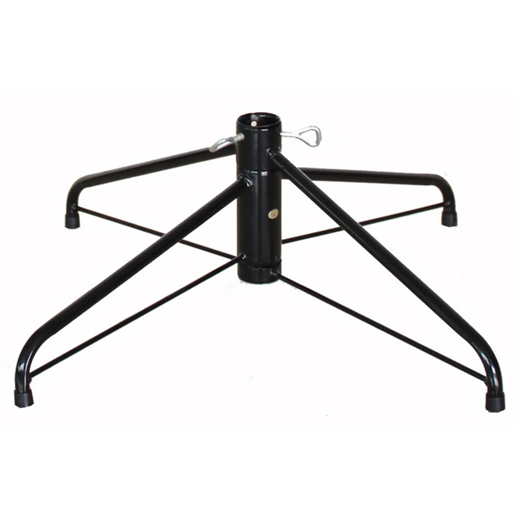 CC Christmas Decor Artificial Tree Stands-22" Black Metal Folding Christmas Tree Stand - For Artificial Trees Up To 6.5' - 8' Tall