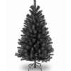 Christmas Central Unlit-4.5' Black North Valley Spruce Artificial Christmas Tree, Unlit