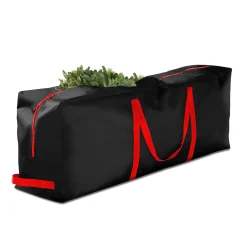 osto Tree Storage-48" Black Rectangular Tear Resistant Artificial Christmas Tree Storage Bag