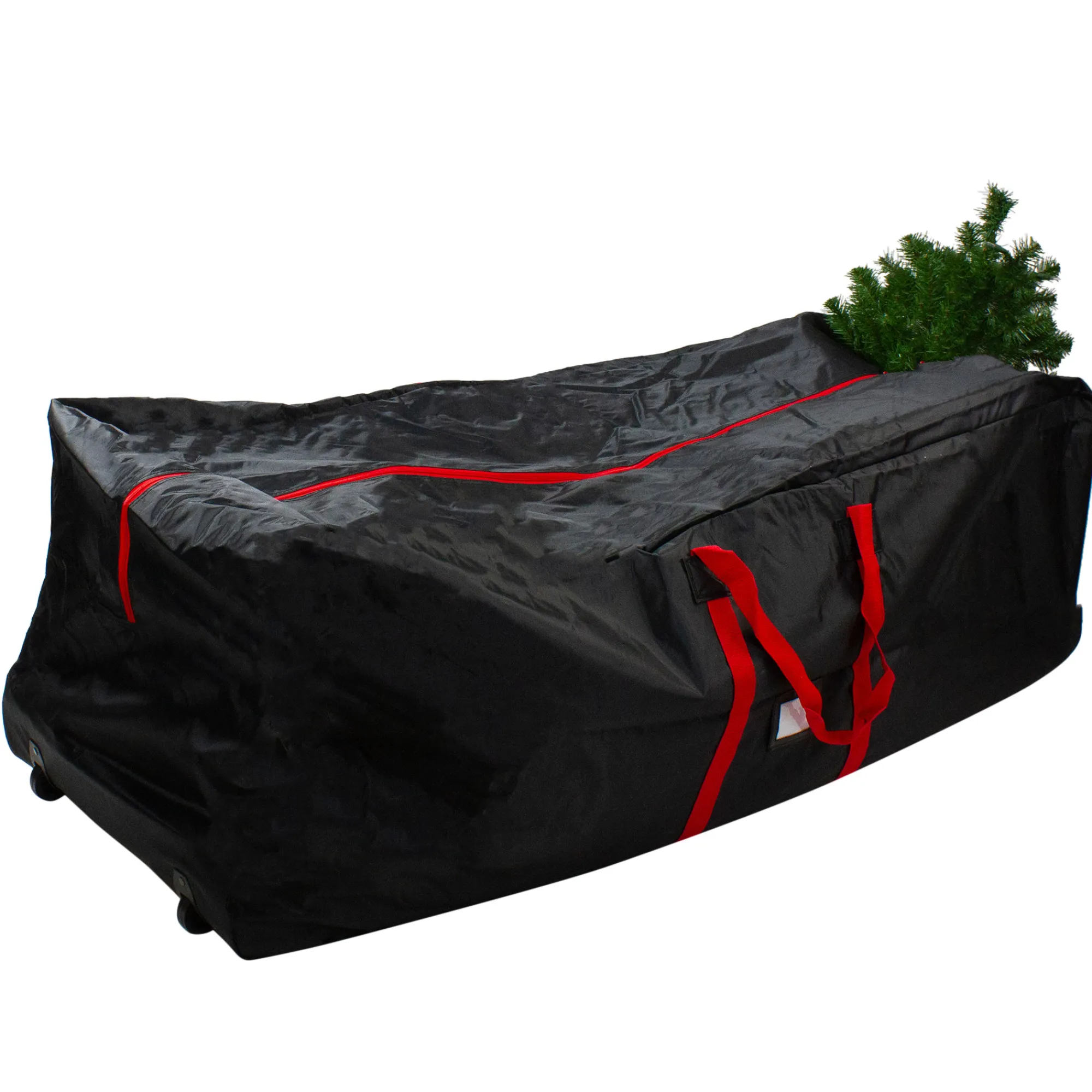 Dyno Tree Storage-58" Black Rolling Artificial Christmas Tree Storage Chest For 9Ft Trees