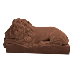 A&B Home Real Tree Stands-18.5" Brown Lory Sleeping Lion Accent Decor
