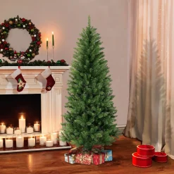 CC Christmas Decor Unlit-5' Carson Pine Artificial Christmas Tree With Stand, Unlit