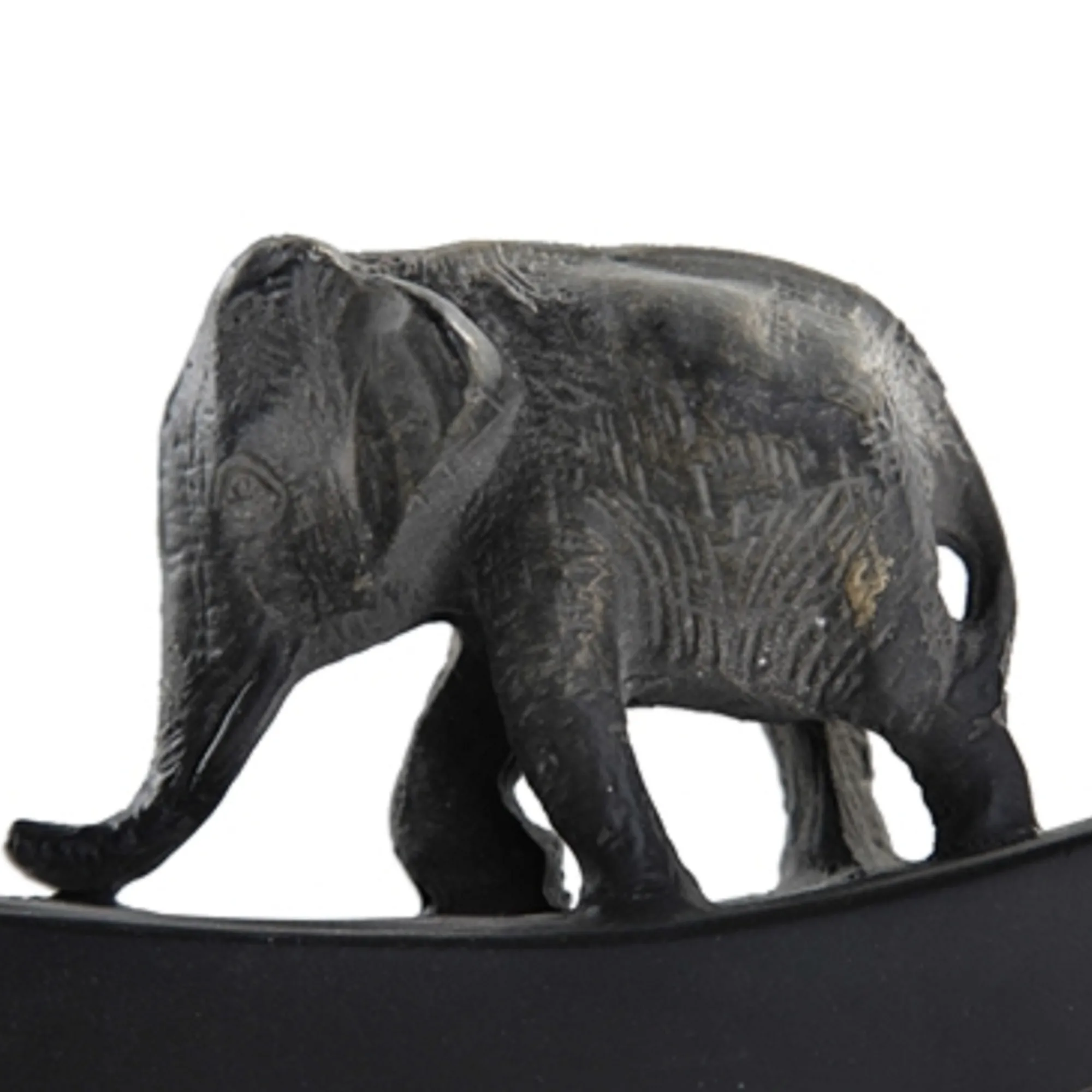 Diva At Home Finials-23" Dark Bronze Elephant Walk Sculpture