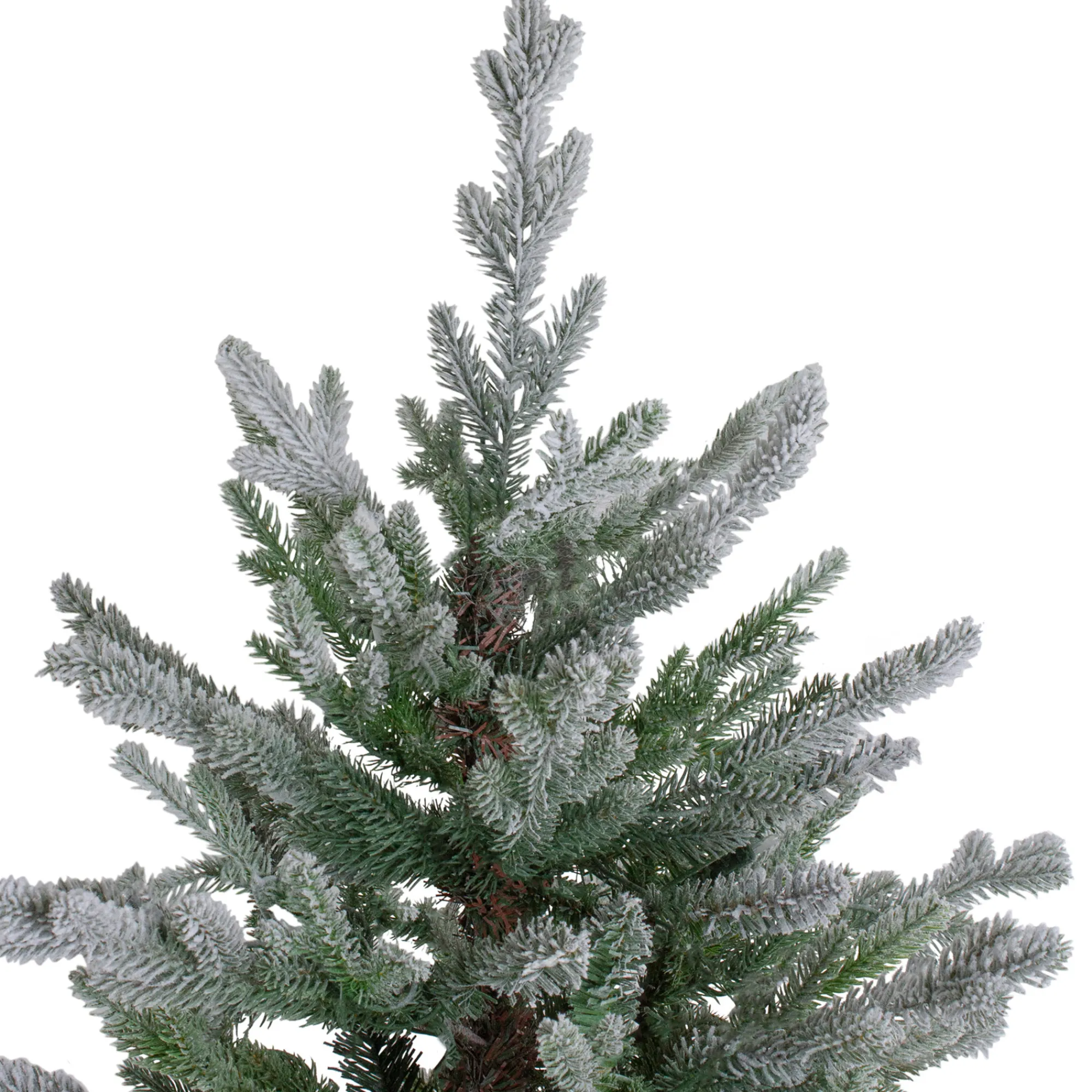 Northlight Unlit-7.5' Flocked Little River Fir Artificial Christmas Tree - Unlit