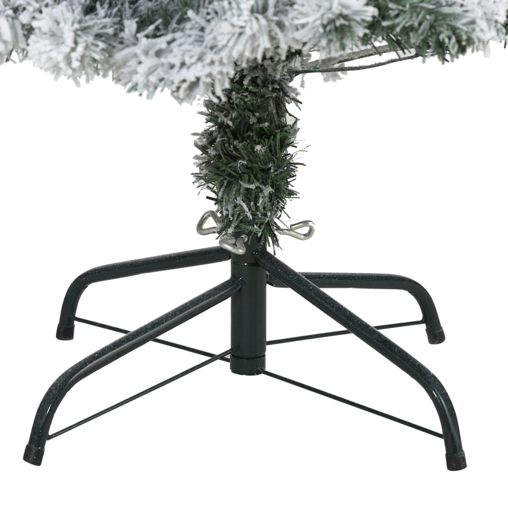 Nearly Natural Unlit-4' Flocked Rock Springs Spruce Artificial Christmas Tree, Unlit