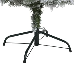 Nearly Natural Unlit-5' Flocked With White Pinecones Artificial Christmas Tree, Unlit