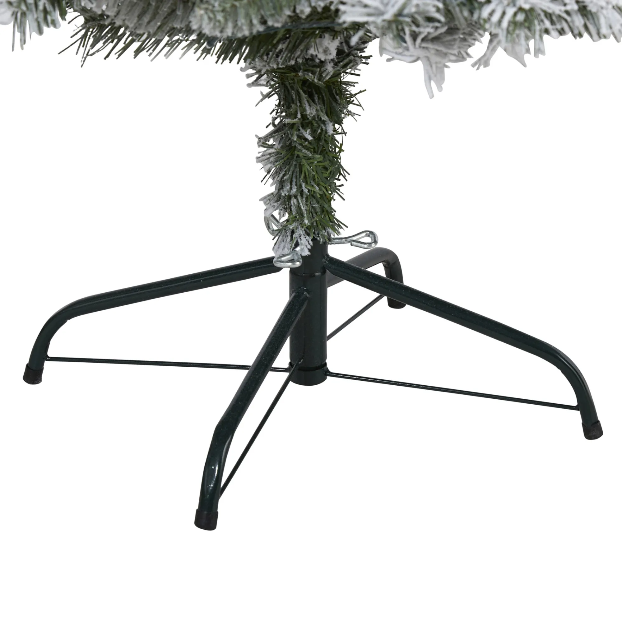 Nearly Natural Unlit-5' Flocked With White Pinecones Artificial Christmas Tree, Unlit