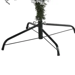 Nearly Natural Unlit-7' Flocked With White Pinecones Artificial Christmas Tree, Unlit