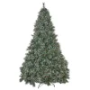 Contemporary Home Living Unlit-4.5' Full Cashmere Pine Artificial Christmas Tree With Snowy Branches And Pinecones - Unlit