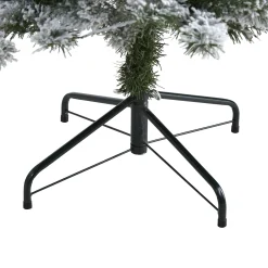 Nearly Natural Unlit-4' Full Flocked West Virginia Fir Artificial Christmas Tree, Unlit