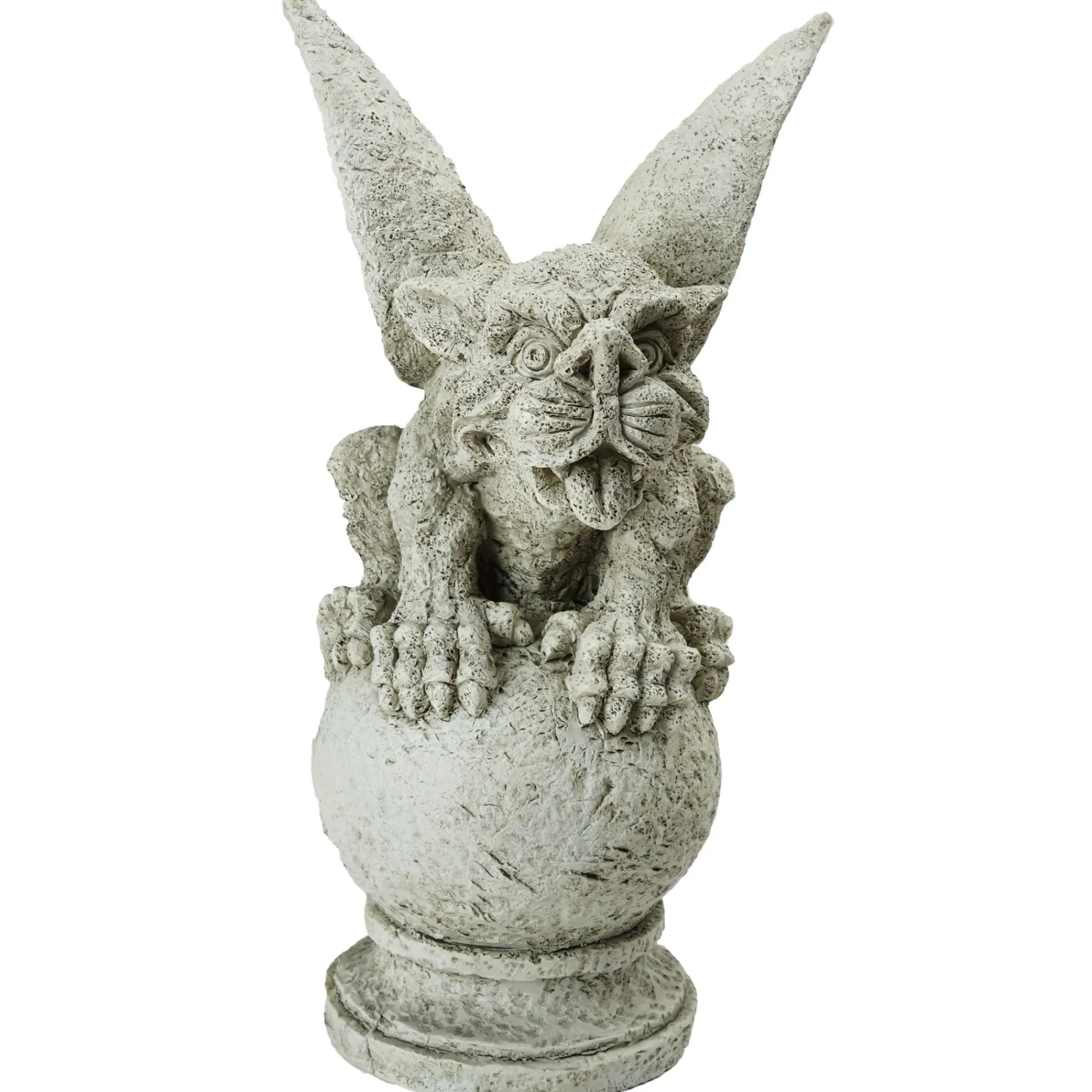 Northlight Finials-13" Gargoyle Sitting On A Finial Outdoor Patio Garden Statue