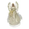 CC Christmas Decor Angels-18" Glittery Angel Holding A Star Christmas Tree Topper, Unlit