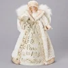Roman Angels-16" Gold And White Peace To All Christmas Angel Tree Topper