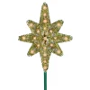 Northlight Stars-21" Gold Lighted Star Of Bethlehem Christmas Tree Topper - Clear Lights