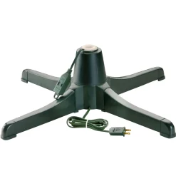 Christmas Central Artificial Tree Stands-26" Green 360 Degree Rotating Christmas Tree Stand - For Lighted Artificial Trees