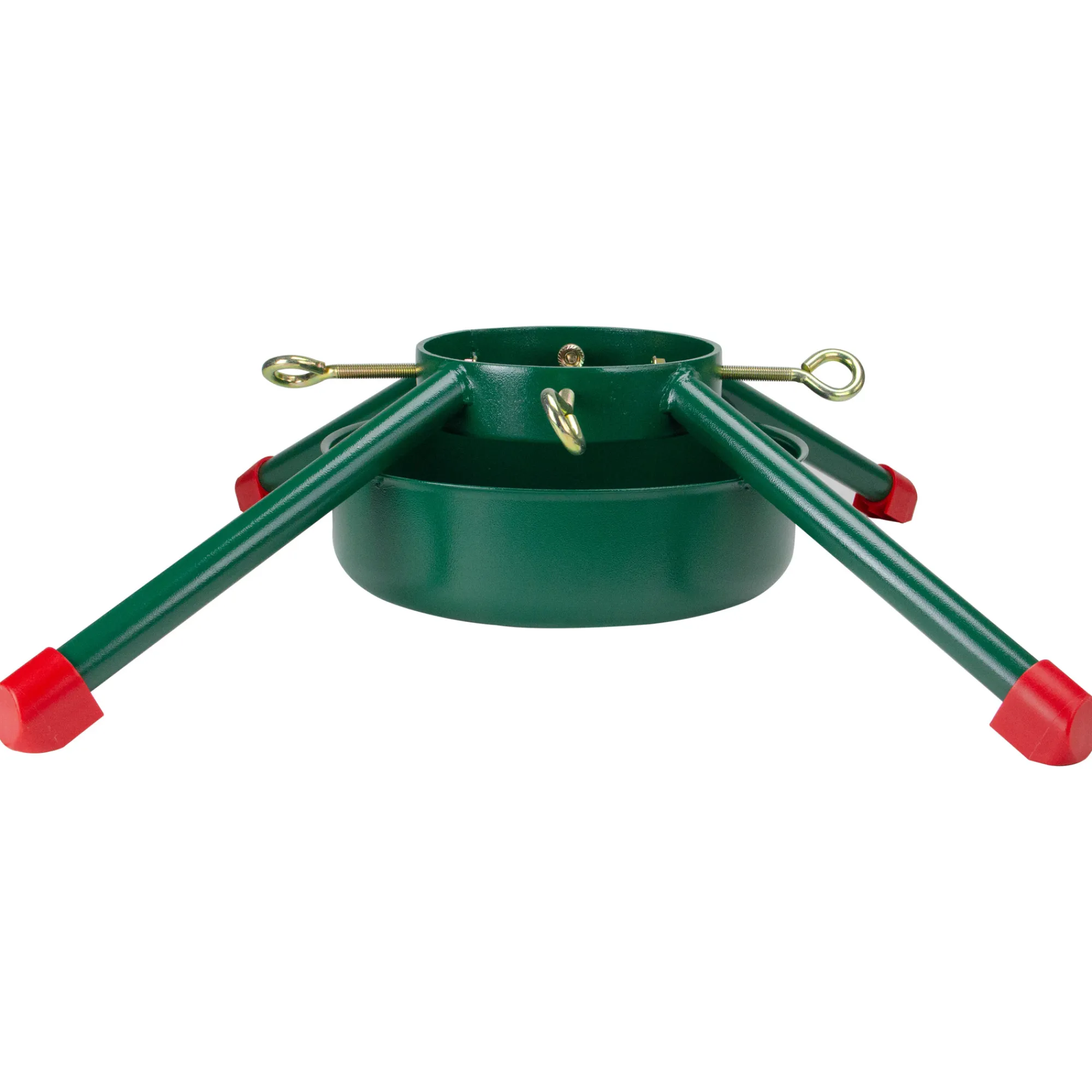 Jack Post Real Tree Stands-29.5" Green And Red Christmas Tree Stand Real Live Trees Up To 12' Tall