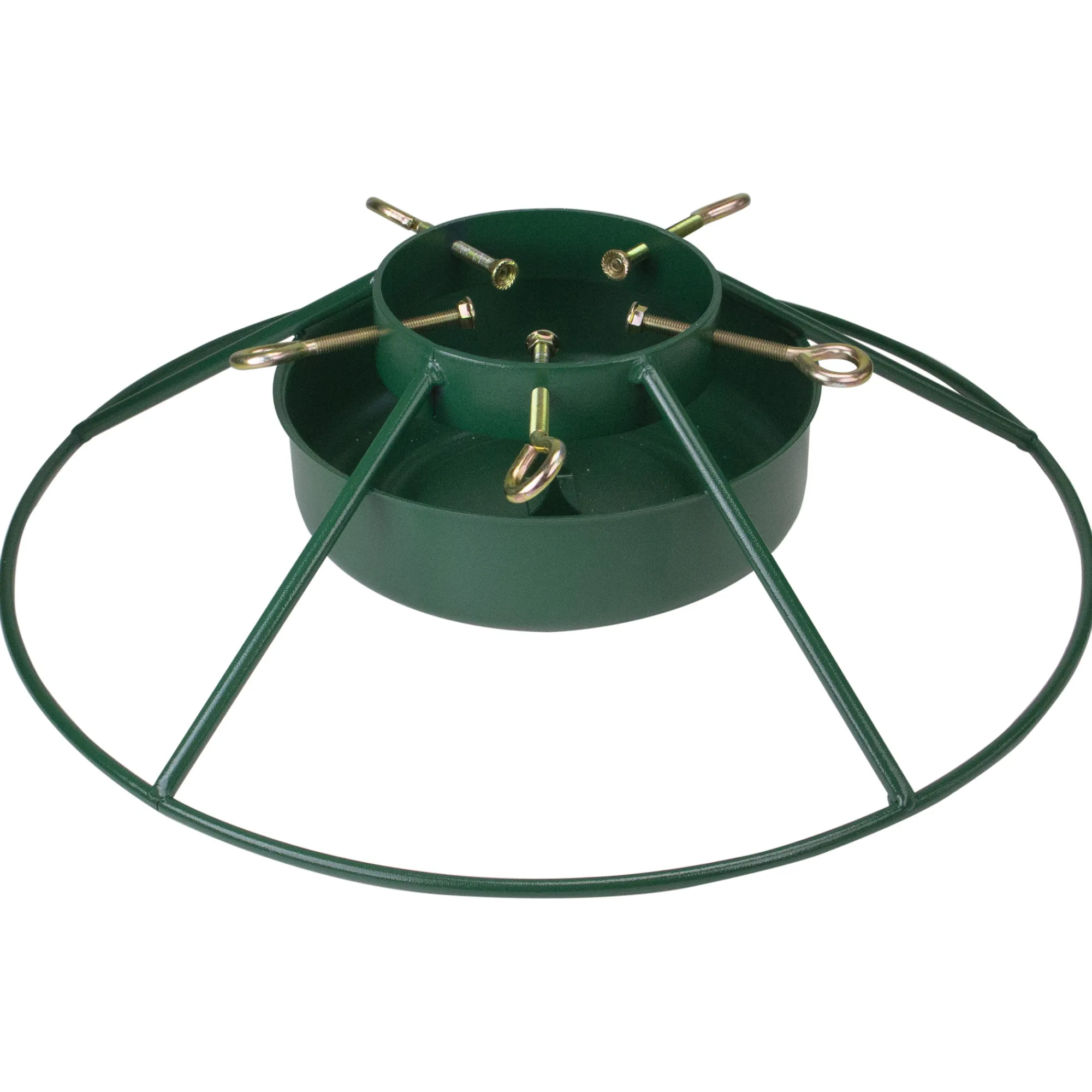 Jack Post Real Tree Stands-25" Green Christmas Tree Stand For Real Live Trees Up To 12' Tall