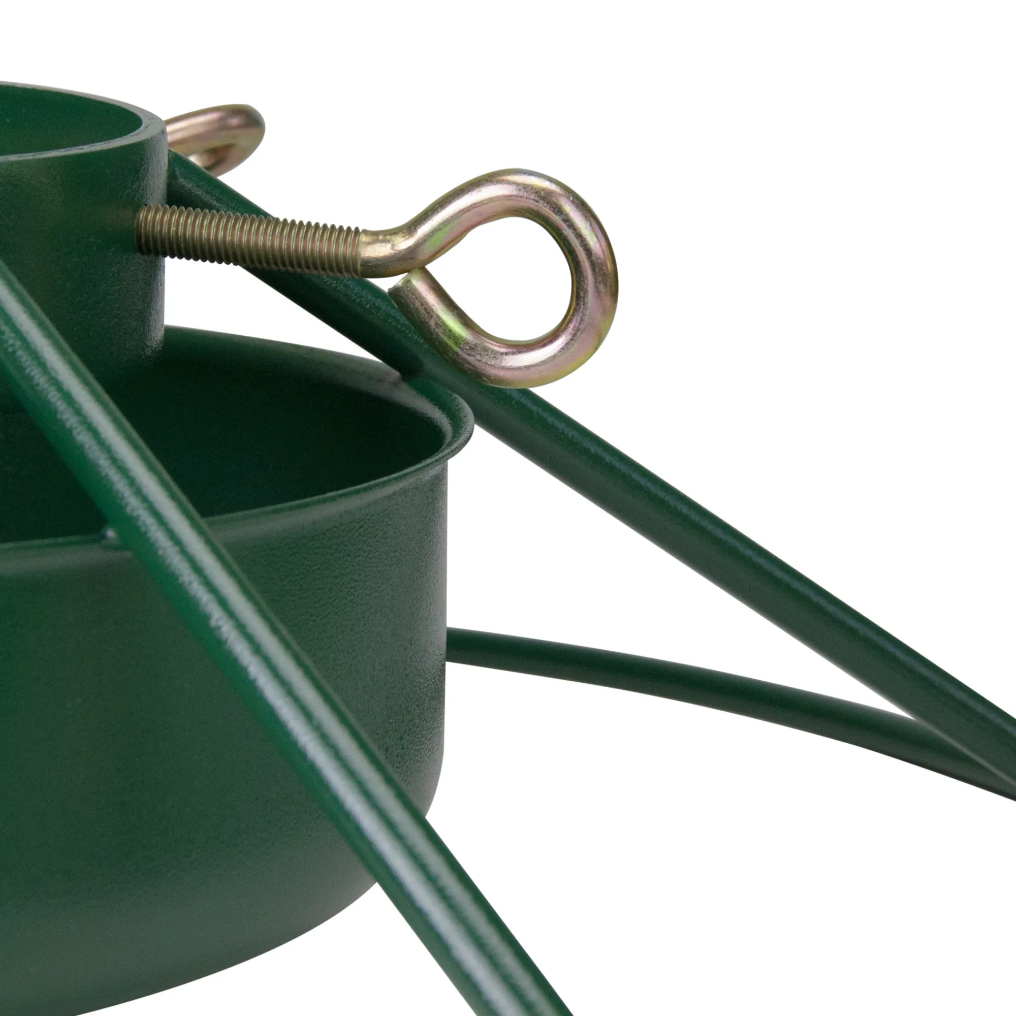 Jack Post Real Tree Stands-25" Green Christmas Tree Stand For Real Live Trees Up To 12' Tall