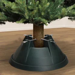 CC Christmas Decor Real Tree Stands-19" Green Live Christmas Tree Stand - For Trees Up To 8Ft Tall