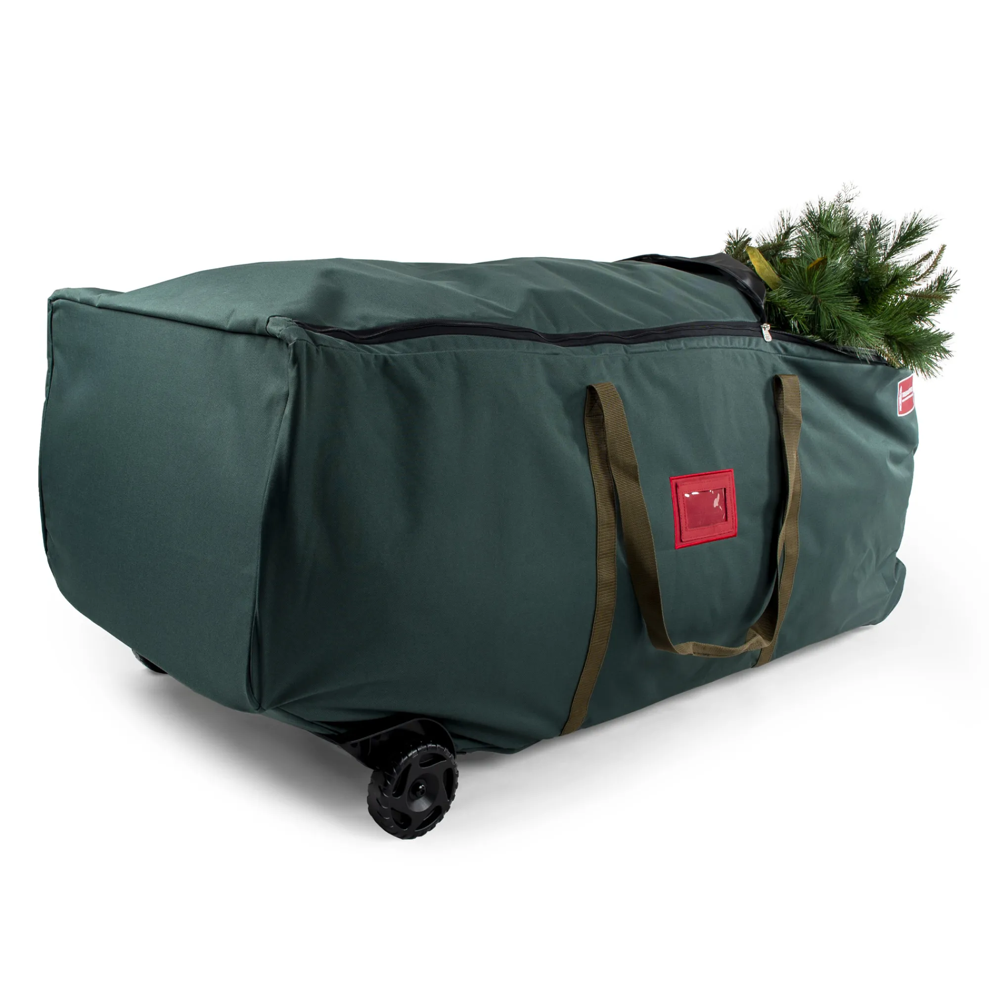 Northlight Tree Storage-58" Green No Drag Big Wheel Christmas Tree Storage Duffel Bag
