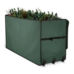 osto Tree Storage-45" Green Rigid Rolling Artificial Christmas Tree Storage Bag