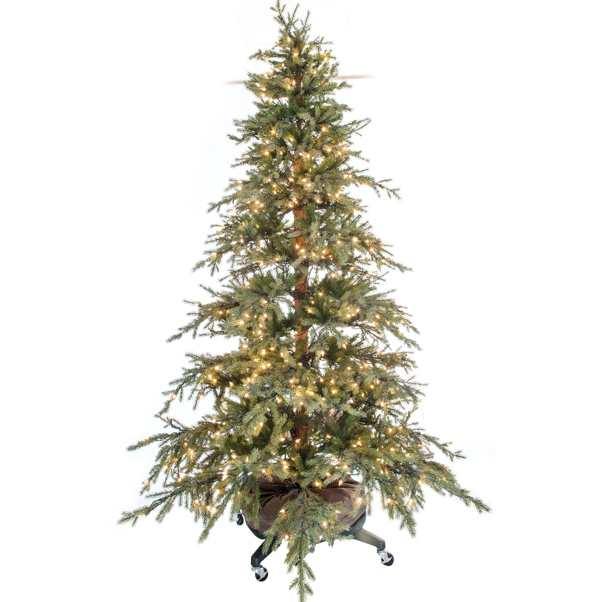 Tree Keeper Tree Storage-89" Green Upright Christmas Tree Medium Storage Bag With Rolling Tree Stand