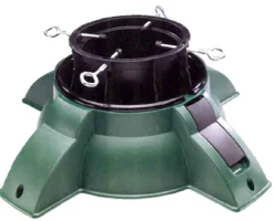 Dyno Real Tree Stands-24" Heavy Duty Green Pivot Christmas Tree Stand - For Real Live Trees Up To 9'