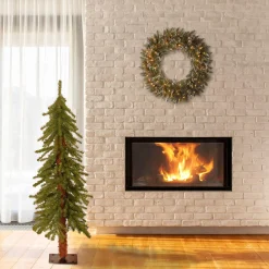 CC Christmas Decor Unlit-4' Hickory Cedar Artificial Christmas Tree - Unlit