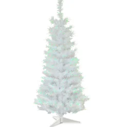 Christmas Central Unlit-3' Iridescent White Pine Tinsel Artificial Christmas Tree, Unlit