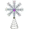 Northlight Snowflake-11" Led Lighted Coloring Changing Twinkling Snowflake Christmas Tree Topper