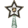 The Memory Company Stars-10" Lighted Black And Beige Star Ncaa Army Black Knights Christmas Tree Topper