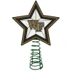 The Memory Company Stars-10" Lighted Black And White Star Ncaa Wake Forest Demon Deacons Christmas Tree Topper