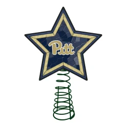 The Memory Company Stars-10" Lighted Blue And Green Star Ncaa Pittsburgh Panthers Mosaic Christmas Tree Topper