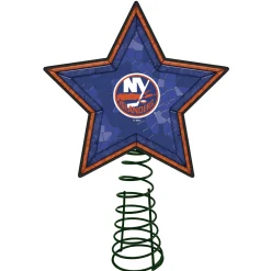 The Memory Company Stars-10" Lighted Blue And Orange Star Nhl New York Islanders Christmas Tree Topper