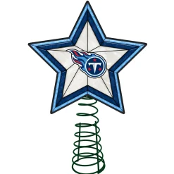 The Memory Company Stars-10" Lighted Blue And Red Star Nfl Tennessee Titans Christmas Tree Topper