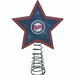 The Memory Company Stars-10" Lighted Blue And Red Star Mlb Minnesota Twins Christmas Tree Topper