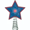 The Memory Company Stars-10" Lighted Blue And Red Star Mlb Chicago Cubs Christmas Tree Topper