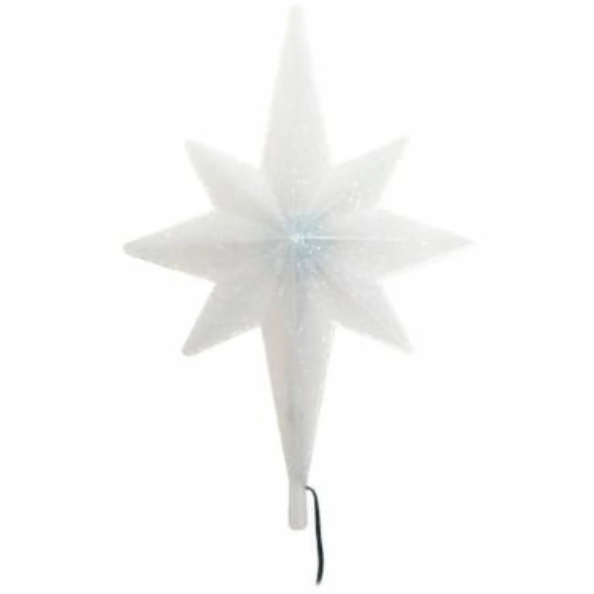 Brite Star Stars-12' Lighted Blue And White Color-Changing Glitter Star Christmas Tree Topper