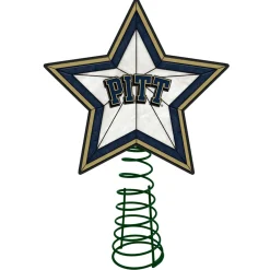 The Memory Company Stars-10" Lighted Blue And White Star Ncaa Pittsburgh Panthers Christmas Tree Topper