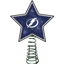 The Memory Company Stars-10" Lighted Blue And White Star Nhl Tampa Bay Lightning Christmas Tree Topper