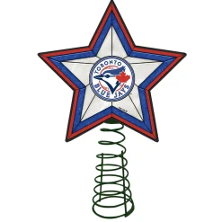 The Memory Company Stars-10" Lighted Blue And White Star Mlb Toronto Blue Jays Christmas Tree Topper