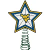 The Memory Company Stars-10" Lighted Blue And Yellow Star Ncaa West Virginia Mountaineers Christmas Tree Topper