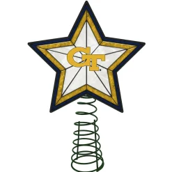 The Memory Company Stars-10" Lighted Blue And Yellow Star Ncaa Georgia Tech Yellow Jackets Christmas Tree Topper
