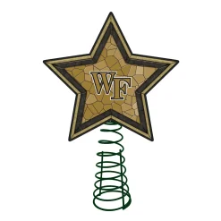 The Memory Company Stars-10" Lighted Gold And Black Star Ncaa Wake Forest Demon Deacons Christmas Tree Topper