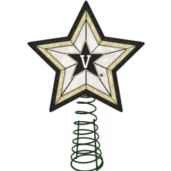 The Memory Company Stars-10" Lighted Gold And Black Star Ncaa Vanderbilt Commodores Christmas Tree Topper