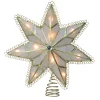 Kurt Adler Stars-9.25'' Lighted Gold Star Loop Christmas Tree Topper - Clear Lights