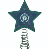 The Memory Company Stars-10" Lighted Green And Blue Star Mlb Seattle Mariners Christmas Tree Topper