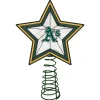 The Memory Company Stars-10" Lighted Green And Yellow Star Mlb Oakland Athletics Christmas Tree Topper
